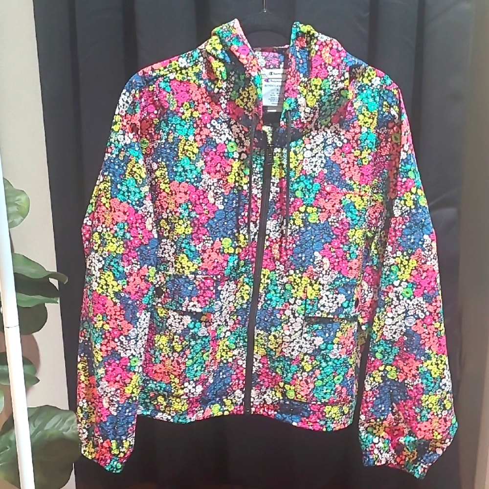 Colorful Floral Champion Jacket